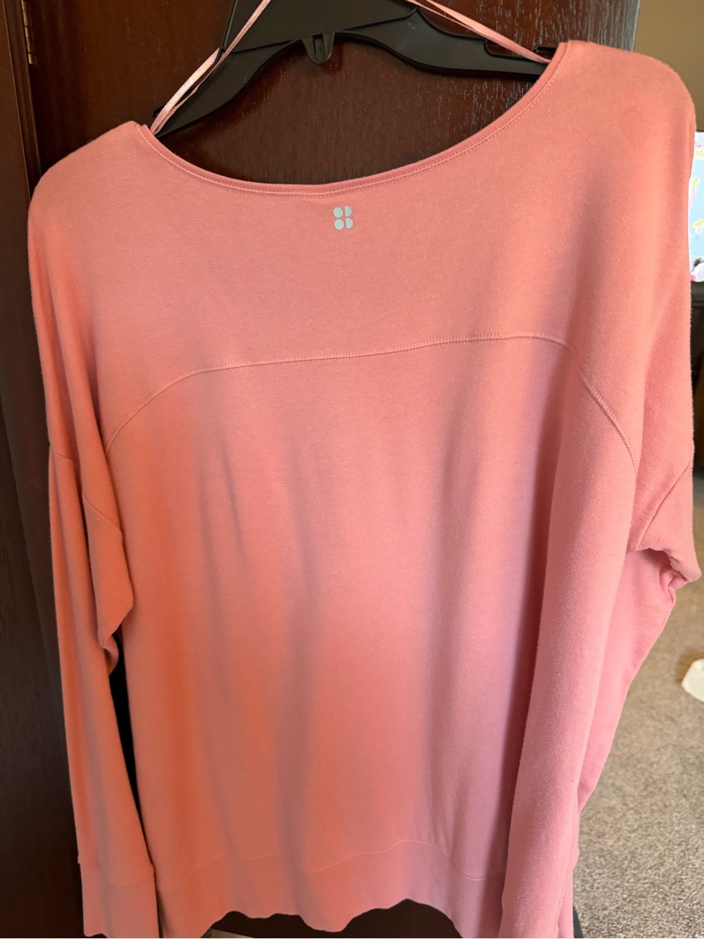 Sweaty Betty Relaxed Scoop-Neck Sweatshirt in Rose Pink - Picture 3 of 3